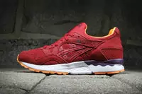 ronnie fieg x asics sport chaussures hommes burgundy sunset